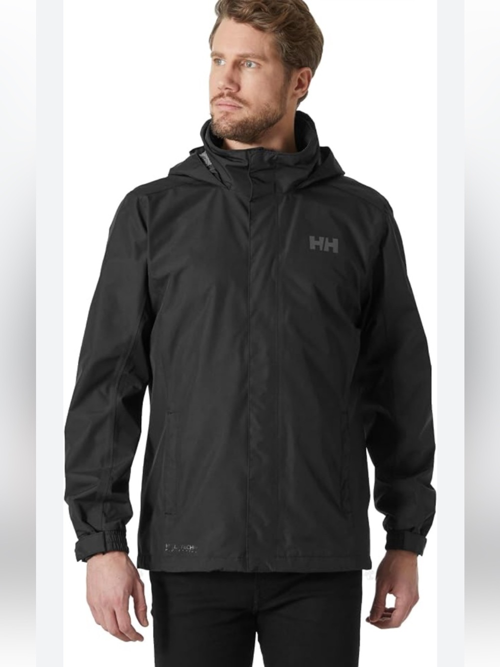 Helly Hansen Men’s Black HELLY TECH Rain Jacket XL